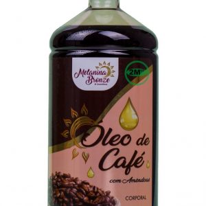 Óleo Corporal de Café com Amêndoas – Melanina Bronze 1 Litro